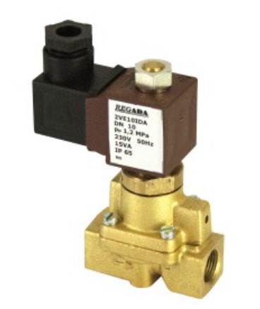 Valve 2VE12IDA N1 without coil; with plug - brass - recessed 214119710