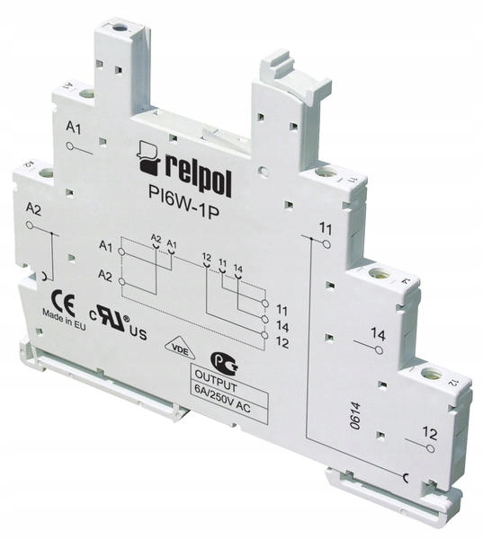 PI6W-1P-24VDC Pätica, PIN:5,6A, 250VAC, RM699V-P-24, DIN, komp.RoHS