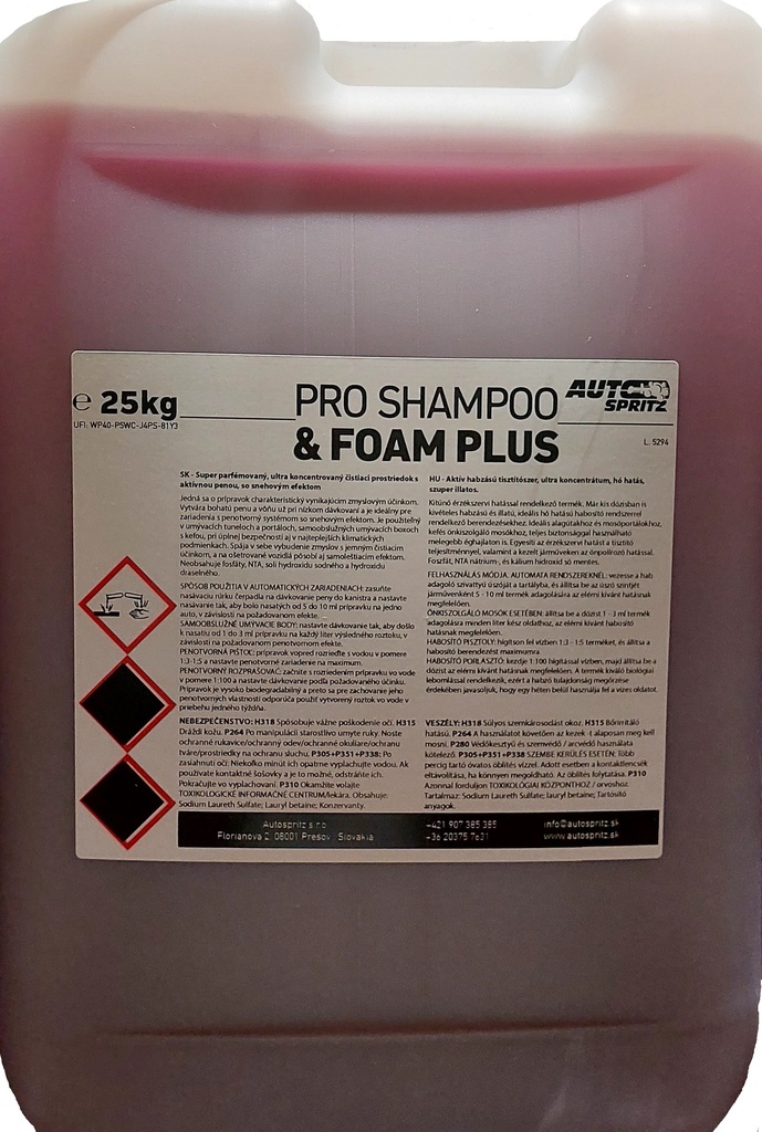Pro Shampoo & Foam 25 kg